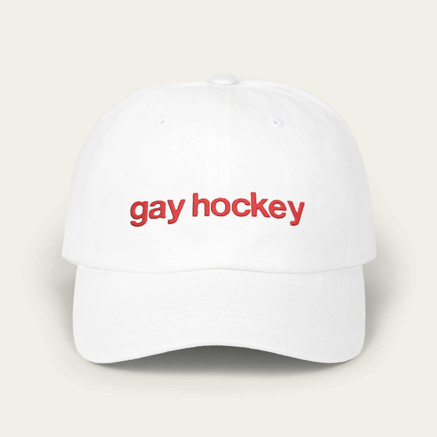 GAY HOCKEY Embroidered Classic Dad Cap