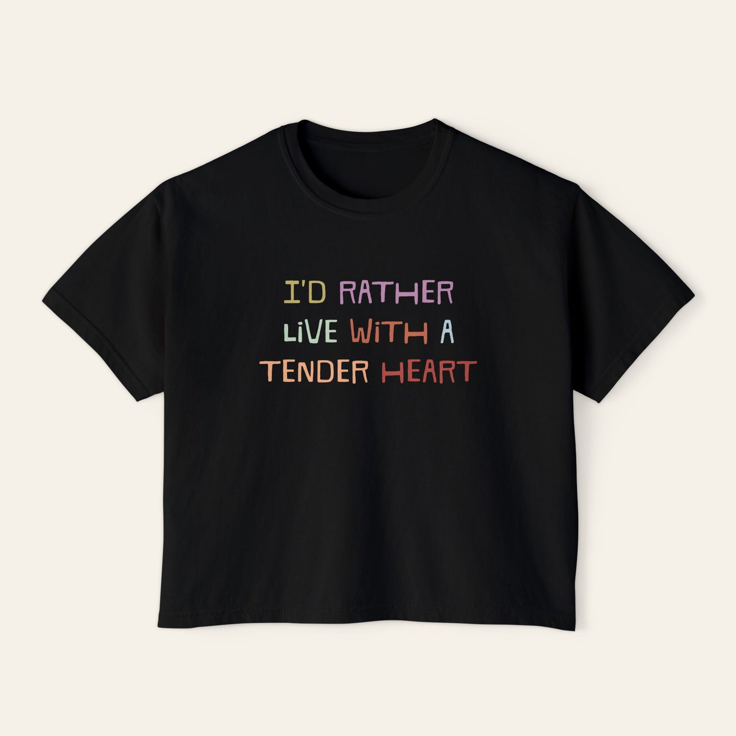 Jenny Slate Quote- Boxy Cropped Tee