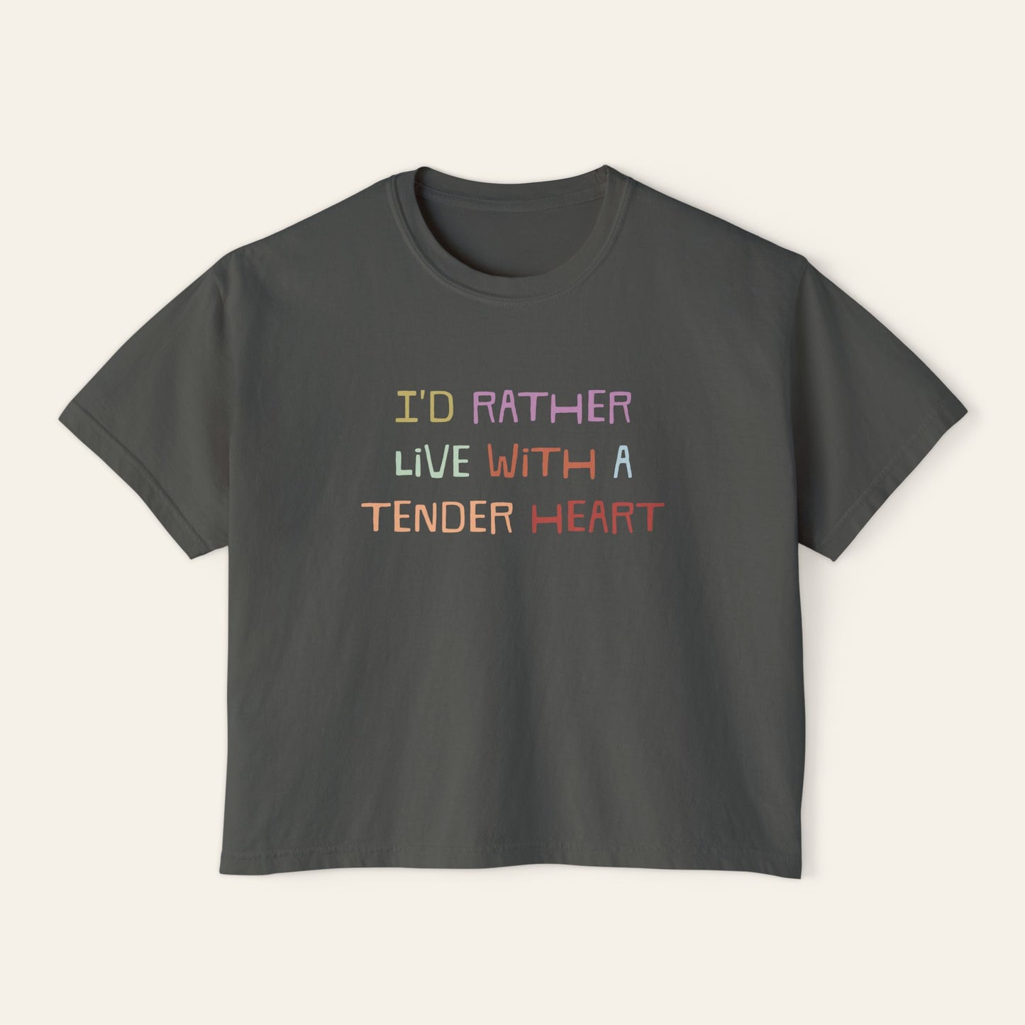 Jenny Slate Quote- Boxy Cropped Tee