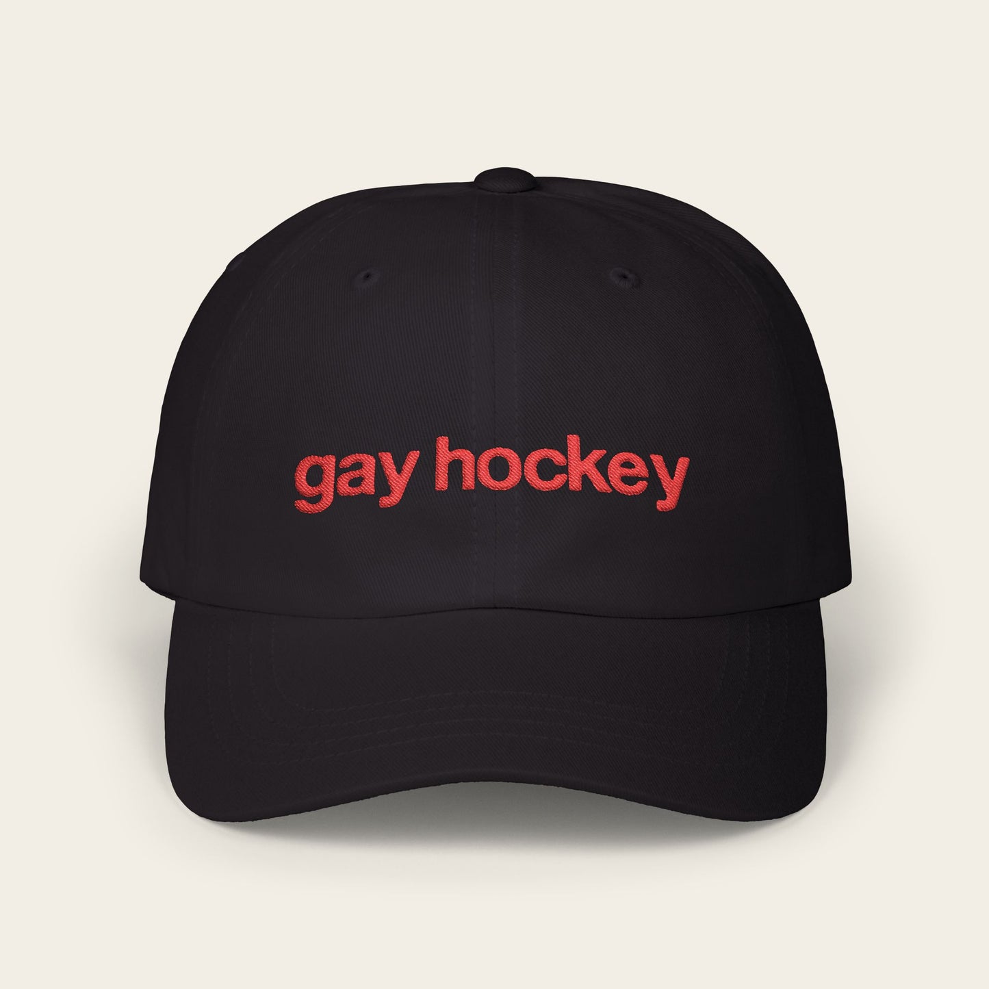 GAY HOCKEY Embroidered Classic Dad Cap