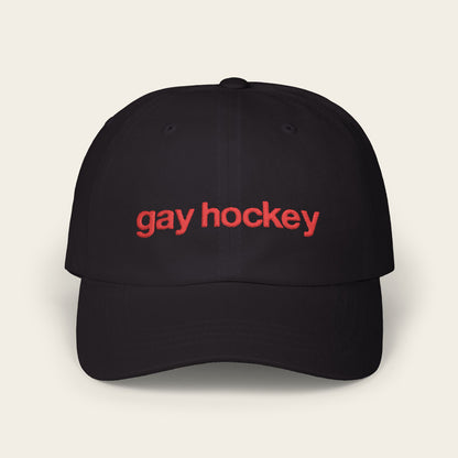 GAY HOCKEY Embroidered Classic Dad Cap