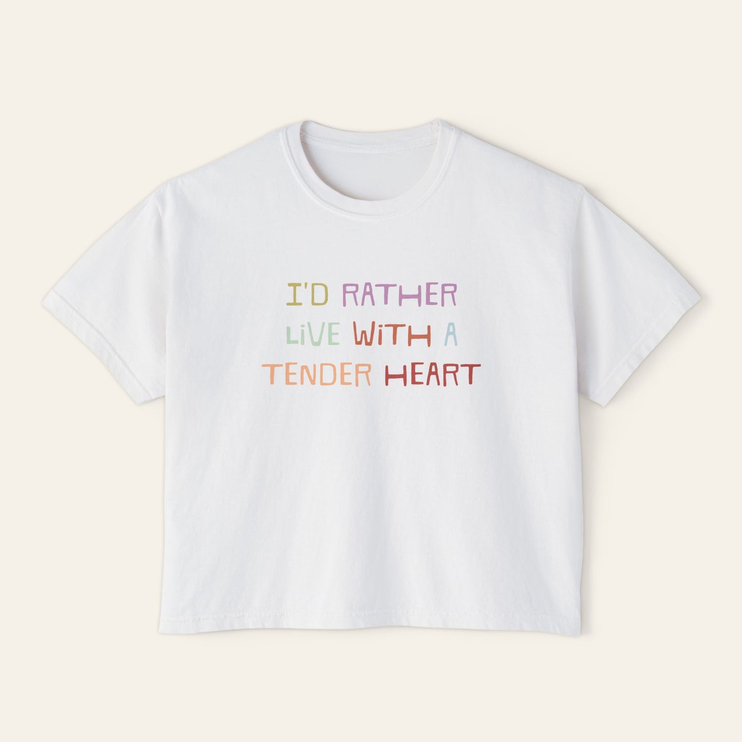 Jenny Slate Quote- Boxy Cropped Tee