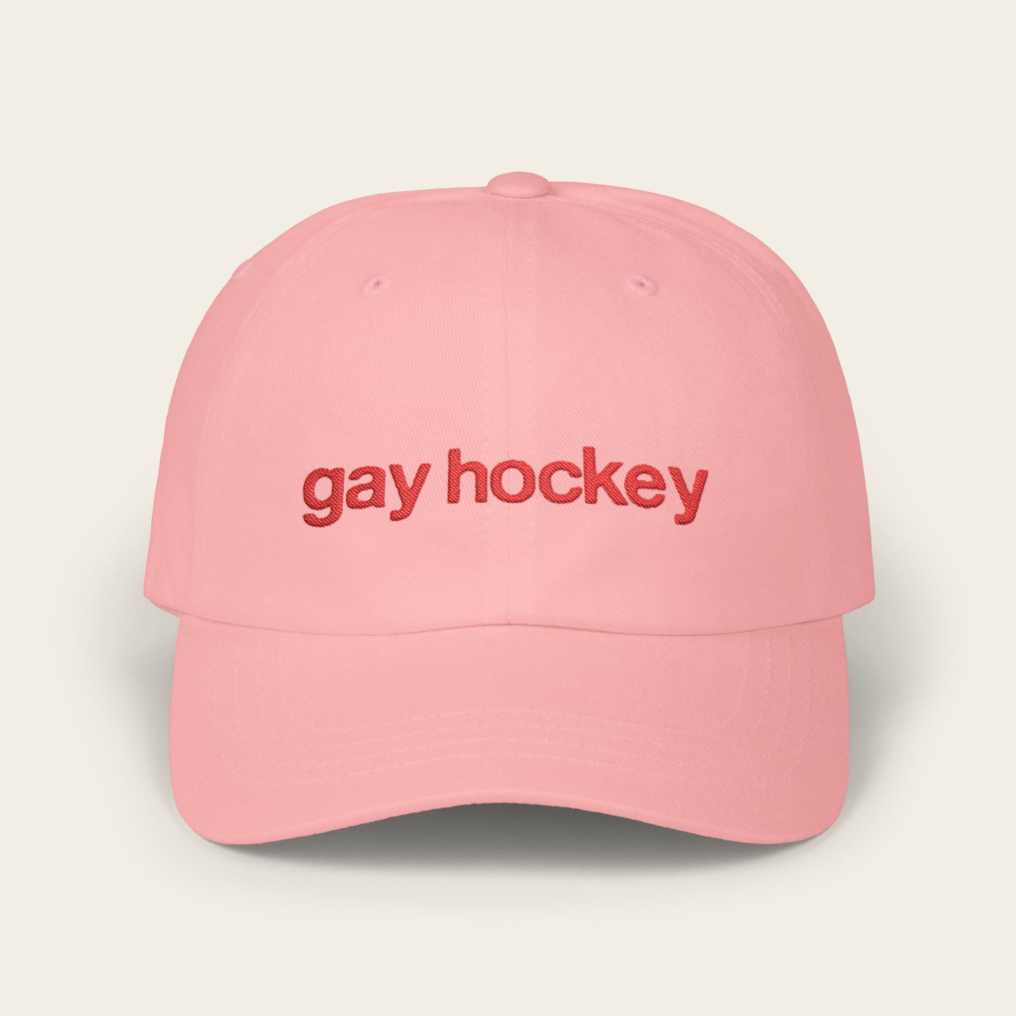 GAY HOCKEY Embroidered Classic Dad Cap